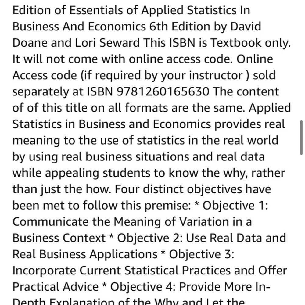 Applied Statistics in Business and Economics - Picture 7 of 7